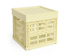 Plastové veko Colour Crate Cube/Square M, light yellow