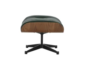 Ottoman Eames Lounge Walnut Natural, Leather Premium F59 jade
