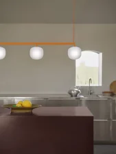 Závesné svietidlo Rime Rail, orange