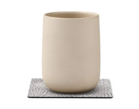 Podložka pod pohárik Square Hippo, white-grey