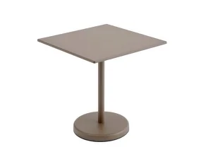 Stolík Linear Steel Café Table 70x70, taupe