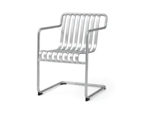 Stolička Palissade Cantilever Dining Armchair, galvanised