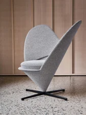 Kreslo Heart Cone Chair, Cento salt and pepper