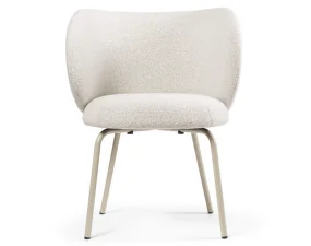 Jedálenská stolička Rico, Soft Bouclé off-white / cashmere