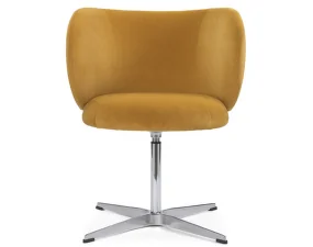 Jedálenská stolička Rico Swivel, Rich Velvet honey