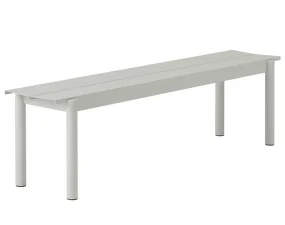 Lavica Linear Steel Bench 170 cm, grey