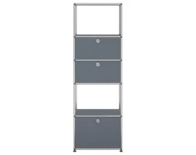 Policová zostava USM Haller M52, mid-grey