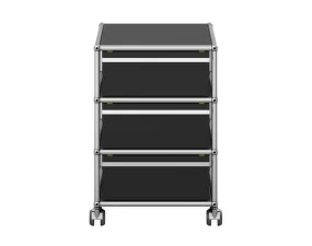 Zásuvkový kontajner na kolieskach USM Haller M26, graphite black
