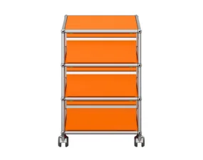 Zásuvkový kontajner na kolieskach USM Haller M26, pure orange
