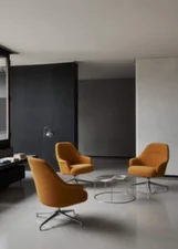 Kreslo Rely HW139 s podrúčkami, polished aluminium / Gentle 0443