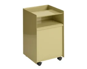 Stolík Folded Trolley Low Drawer, dark beige green