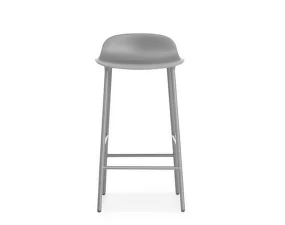 Barová stolička Form 65 cm, grey/steel