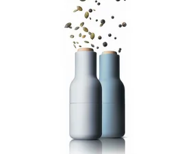 Mlynčeky na soľ a čierne korenie Bottle, set 2ks, blues