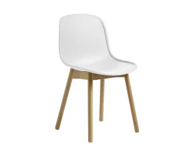 Ex-display stolička Neu 13 Lacquered Solid Oak, cream white