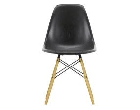 Stolička Eames Fiberglass DSW, elephant hide grey/golden maple