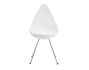 Stolička Drop™, white / chróm