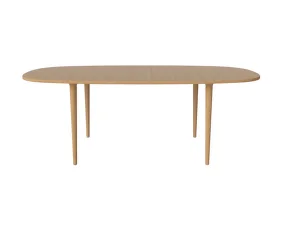 Rozkladací stôl Yacht cone legs, oak veneer/oak
