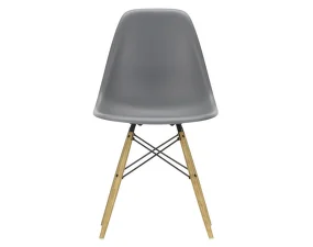 Stolička Eames DSW, granite grey seat / ash base