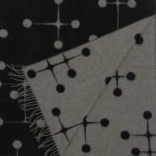 Vlnená prikrývka Eames, black