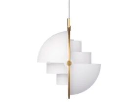 Závesná lampa Multi-Lite Small, white/brass