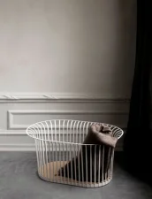 Kôš Ribbon, ivory