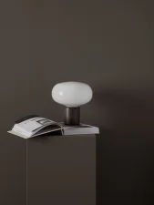 Stolná lampa Karl-Johan Table Lamp, Smoked Oak w. White Opal Glass