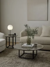 Stolná lampa Lantern Table Lamp, Small, Frosted White Opal Glass