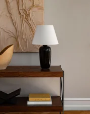 Stolná lampa Torso 57, black/off white
