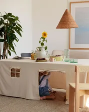 Obrus Settle Table Cloth House, Off-White