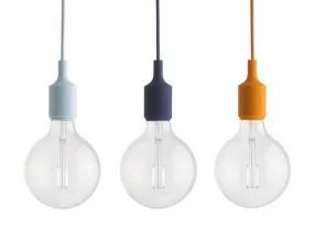 Závesná LED lampa E27, light blue