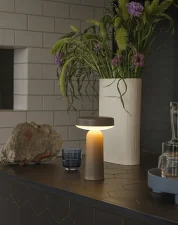 Prenosná lampa Ease, taupe