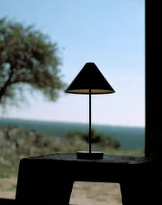 Prenosná stolná lampa Brolly, black