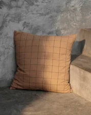 Vankúš Brown Cotton Grid