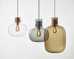Závesné svietidlo Awa Medium PC1129, clear / copper