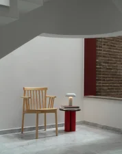Stolík Dit, bright red rosso levanto