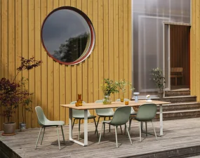 Záhradná stolička Fiber Outdoor Side Chair, dusty green