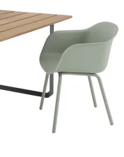 Záhradná stolička Fiber Outdoor Armchair, dusty green