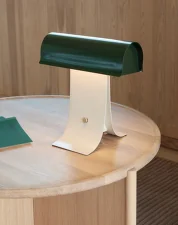 Stolná lampa Archive 25, dark green / light grey