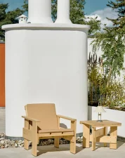 Polstrovanie Crate Lounge Chair, beige
