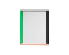 Zrkadlo Colour Frame Small, green/pink