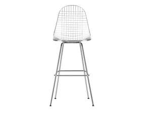 Barová stolička Eames Wire High, chrome
