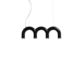 Závesné svietidlo Arch Triplette, black