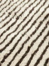 Koberec Kami Knotted 80x120, off-white/coffee
