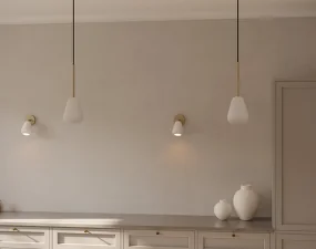 Závesné svietidlo Anoli Spot, nordic gold/white