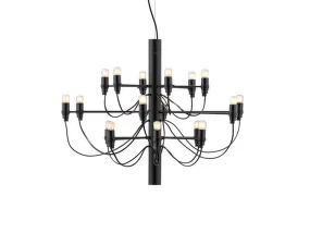 Luster 2097/18 Frosted Bulbs, matte black