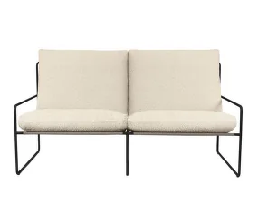Outdorová sofa Desert 2-Seater, black/off-white