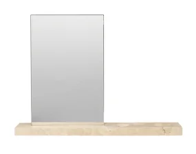 Stolné zrkadlo Caseta, travertine