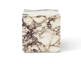 Odkladací stolík Plinth Cubic, Calacatta Viola