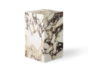 Odkladací stolík Plinth Tall, Calacatta Viola