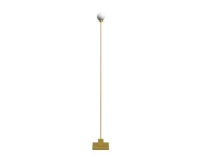 Prenosná stojacia lampa Snowball, brass